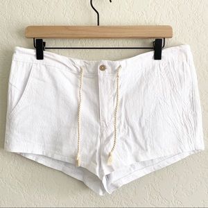 NWT Island Haze Cotton Drawstring High Rise Shorts